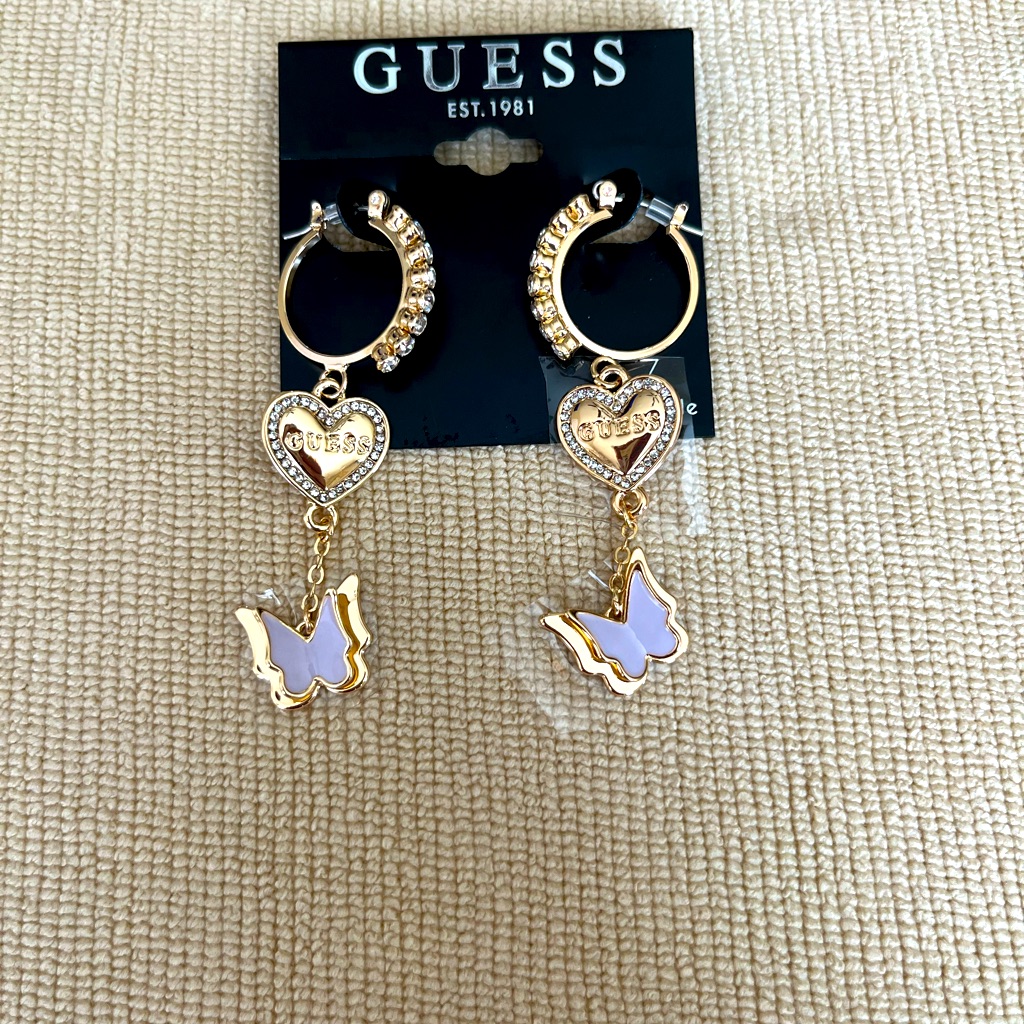 New Guess Lightweight Comfortable Shiny Earrings 30$